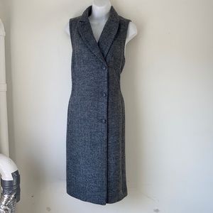 Rachel Roy grey button up winter dress Size Medium